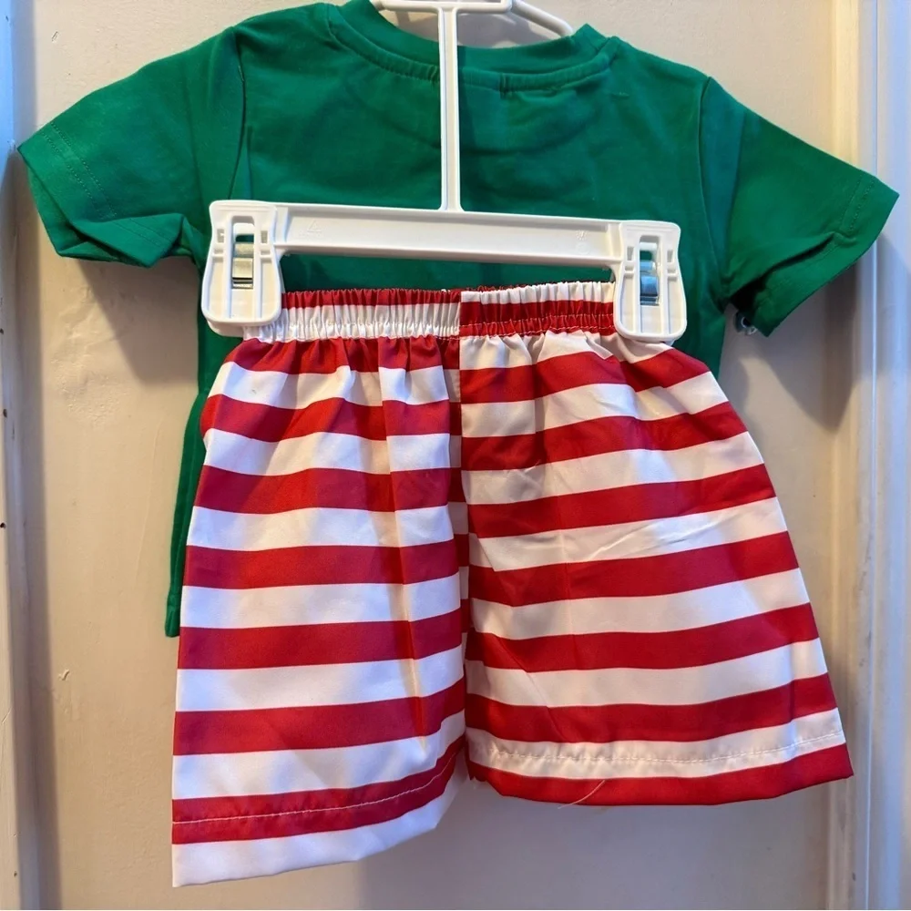 New Smocked Candy Cane Outfit